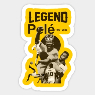 Pelé legend forever Goat Sticker